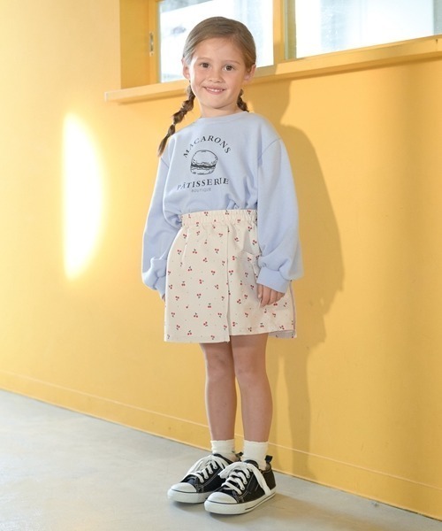 Lycee mine（リセマイン）の「アソートカレッジロゴプリントトレーナー（スウェット・キッズ・ミント/サックスブルー/ネイビー/ベージュ/ラベンダー/ピンク/オートミール/レモンイエロー・140cm/130cm/100cm/110cm/150cm/120cm）」の22枚目の写真