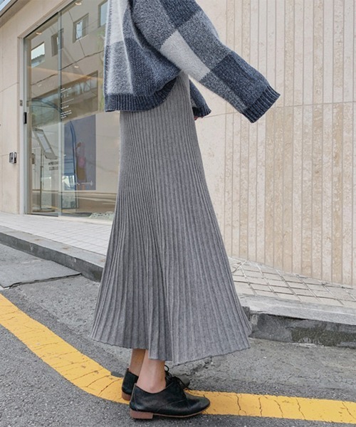 Miniministore(ミニミニストア)の「スリット Aライン プリーツスカート(スカート・レディース・ブラウン/ベージュ/ブラック/グレー・フリー)」の16枚目の写真