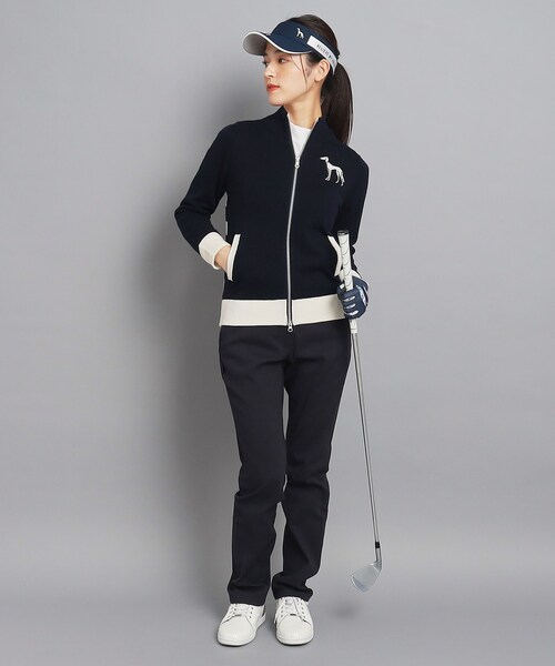 adabat（アダバット）の「◆バックデザインあり フルジップニット（ニット/セーター・レディース・ネイビー/ライトグレー・36/38/40/42）」の3枚目の写真