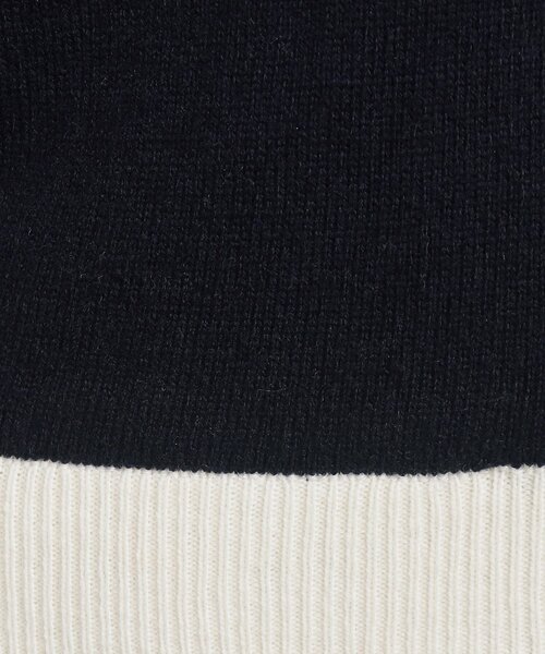 adabat（アダバット）の「◆バックデザインあり フルジップニット（ニット/セーター・レディース・ネイビー/ライトグレー・36/38/40/42）」の9枚目の写真