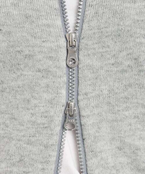 adabat（アダバット）の「◆バックデザインあり フルジップニット（ニット/セーター・レディース・ネイビー/ライトグレー・36/38/40/42）」の15枚目の写真