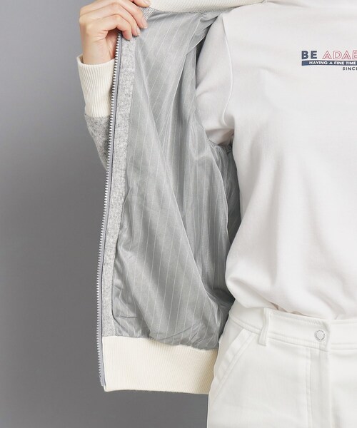 adabat（アダバット）の「◆バックデザインあり フルジップニット（ニット/セーター・レディース・ネイビー/ライトグレー・36/38/40/42）」の20枚目の写真