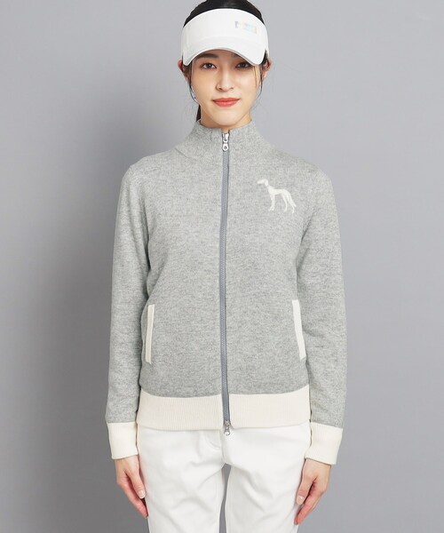 adabat（アダバット）の「◆バックデザインあり フルジップニット（ニット/セーター・レディース・ネイビー/ライトグレー・36/38/40/42）」の21枚目の写真