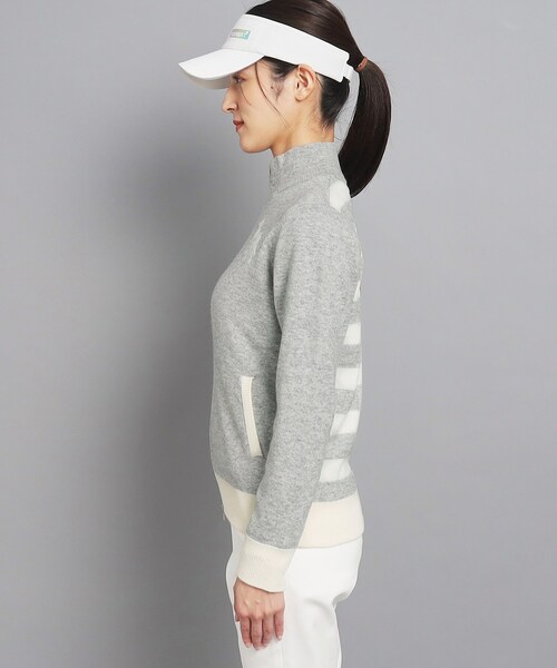 adabat（アダバット）の「◆バックデザインあり フルジップニット（ニット/セーター・レディース・ネイビー/ライトグレー・36/38/40/42）」の22枚目の写真