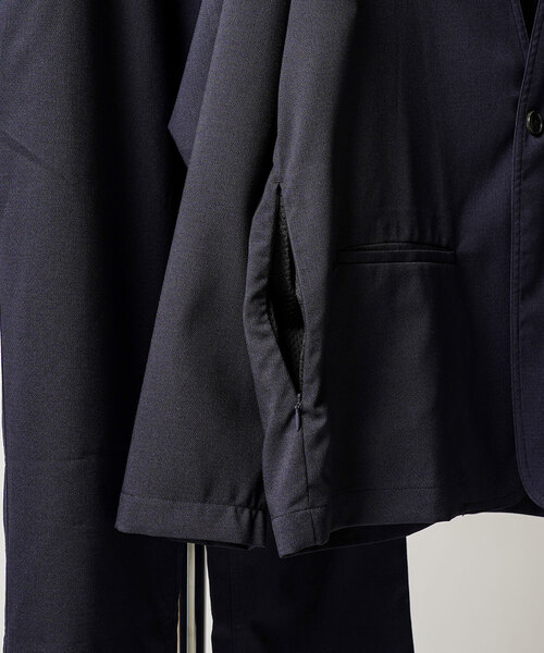417 EDIFICE(フォーワンセブンエディフィス)の「アムンゼンノーカラージャケット(ノーカラージャケット・メンズ・ブルー/ネイビー/チャコールグレー/ブラック・LARGE/MEDIUM/SMALL)」の6枚目の写真