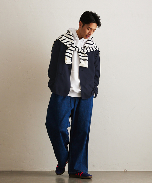 417 EDIFICE(フォーワンセブンエディフィス)の「アムンゼンノーカラージャケット(ノーカラージャケット・メンズ・ブルー/ネイビー/チャコールグレー/ブラック・LARGE/MEDIUM/SMALL)」の13枚目の写真