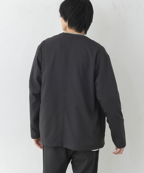 417 EDIFICE(フォーワンセブンエディフィス)の「アムンゼンノーカラージャケット(ノーカラージャケット・メンズ・ブルー/ネイビー/チャコールグレー/ブラック・LARGE/MEDIUM/SMALL)」の22枚目の写真