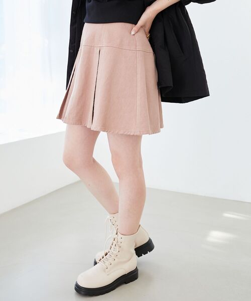 MAJESTIC LEGON（マジェスティックレゴン）の「ボックスプリーツミニスカパン（デニムスカート・レディース・ブラック系その他/グレー/ブルー/ピンク・MEDIUM）」の15枚目の写真