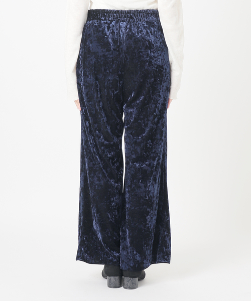 IENA SLOBE スローブ イエナ　クラッシュベロアイージーパンツ　24AW ce017-25320-01b.jpg?basethum=225