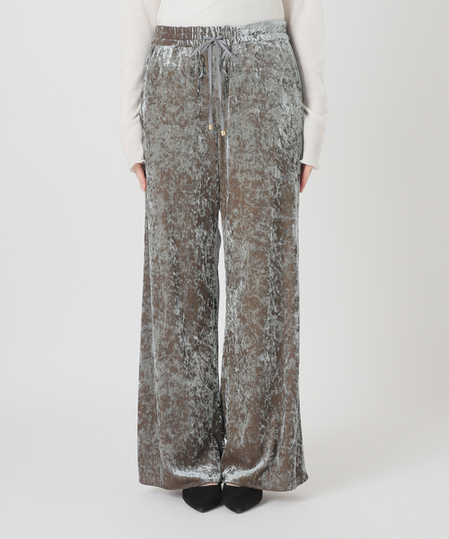 IENA SLOBE スローブ イエナ　クラッシュベロアイージーパンツ　24AW セール】IENA LA BOUCLE クラッシュベロアイージーパンツ