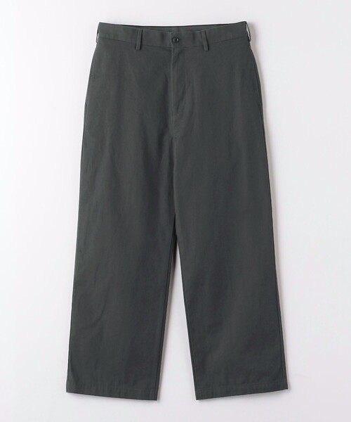 green label relaxing（グリーンレーベルリラクシング）の「コットンツイル ワイドストレート パンツ（その他パンツ・メンズ・ダークグレー/ライトグレー/ダークグリーン・S/M/XL/L）」の12枚目の写真