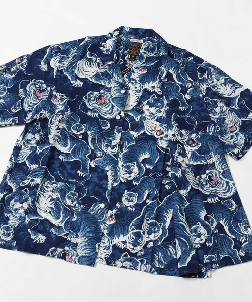 GYPSY&SONS（ジプシーアンドサンズ）の「INDIGO HUNDLED TIGER SHIRTS（シャツ/ブラウス・メンズ・インディゴブルー・LARGE）」の4枚目の写真