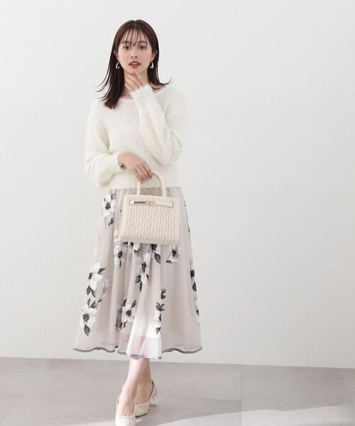 PROPORTION BODY DRESSING（プロポーションボディドレッシング）の「フラワーギャザースカート（スカート・レディース・ベージュ/イエロー・SMALL/MEDIUM）」の11枚目の写真