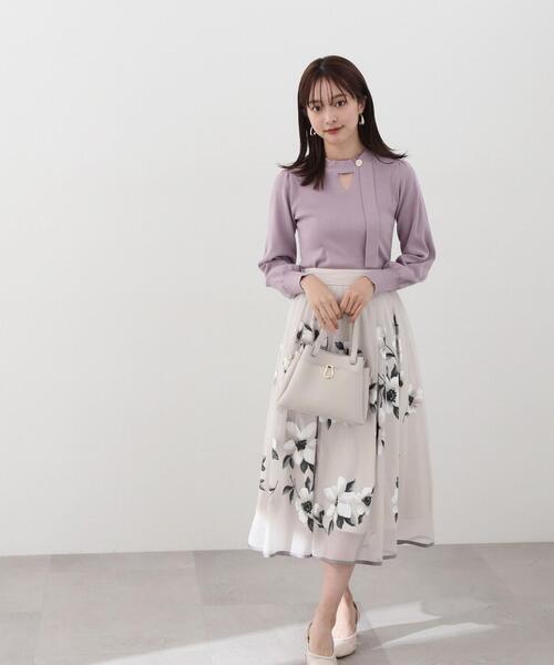 PROPORTION BODY DRESSING（プロポーションボディドレッシング）の「フラワーギャザースカート（スカート・レディース・ベージュ/イエロー・SMALL/MEDIUM）」の18枚目の写真