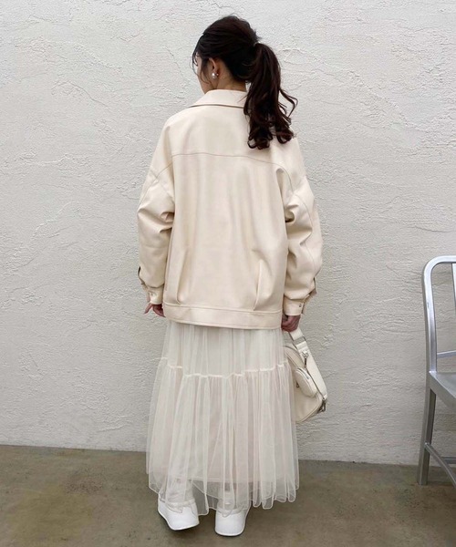 one after another NICE CLAUPフェイクレザージャケット one after another NICE CLAUP/【one after another】フェイク