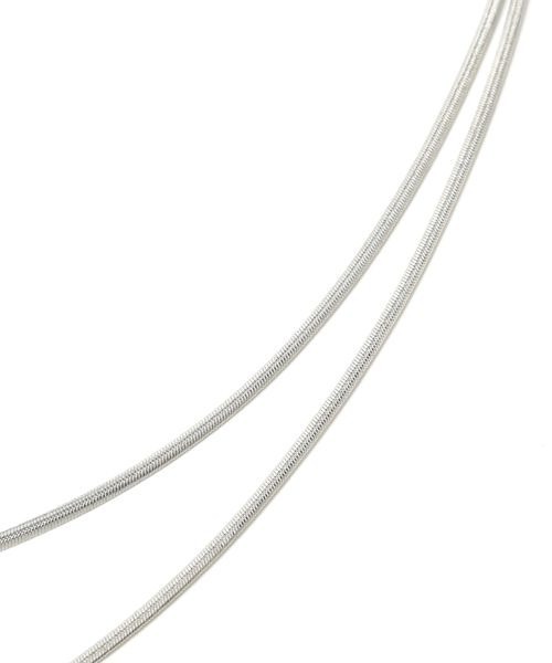 mysty woman(ミスティウーマン)の「ナローリボンネックレス 107766(ネックレス・レディース・シルバー・FREE)」の7枚目の写真