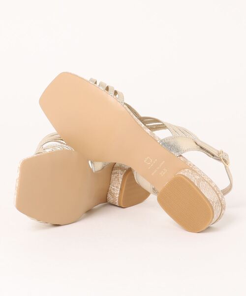 HIMIKO（ヒミコ）の「【Made in Japan】クロスメッシュフラットサンダル/641231（サンダル・レディース・アイボリー/ブラック/ゴールド・24.0cm/23.5cm/23.0cm/24.5cm/22.5cm/22.0cm/25.0cm）」の13枚目の写真