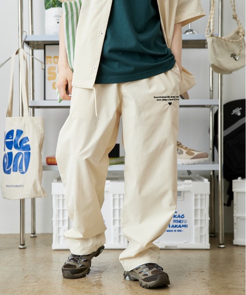 kaoyorinakami(カオヨリナカミ)の「letter ripstop pantst / レターリップストップパンツ(その他パンツ・メンズ・アイボリー/ブラック・X-LARGE/LARGE/MEDIUM/SMALL/X-SMALL)」の15枚目の写真