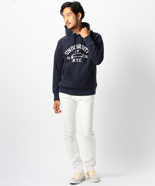 BEAMS（ビームス）の「BEAMS / カレッジ プルオーバー パーカー（パーカー・メンズ・ホワイト/ホワイト系その他/ブラック系その他/ネイビー・MEDIUM/SMALL/LARGE/X-LARGE）」の18枚目の写真