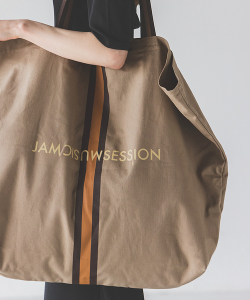 Noble（ノーブル）の「《WEB限定追加》【N.Jam】オリジナルキャンバスラージバッグ(無地)（トートバッグ・レディース・カーキ/アイボリー・FREE）」の18枚目の写真