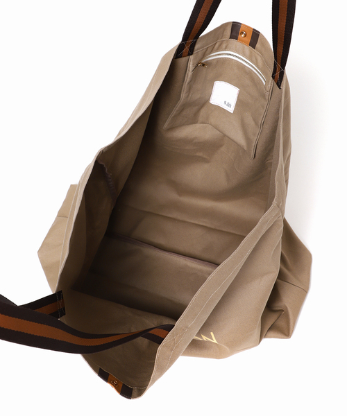 Noble（ノーブル）の「《WEB限定追加》【N.Jam】オリジナルキャンバスラージバッグ(無地)（トートバッグ・レディース・カーキ/アイボリー・FREE）」の11枚目の写真