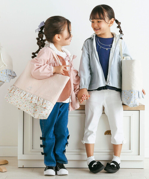 SLAP SLIP(スラップスリップ)の「リボンレース柄花柄切り替え SLAP SLIP(スラップスリップ)の「リボンレース柄花柄切り替え