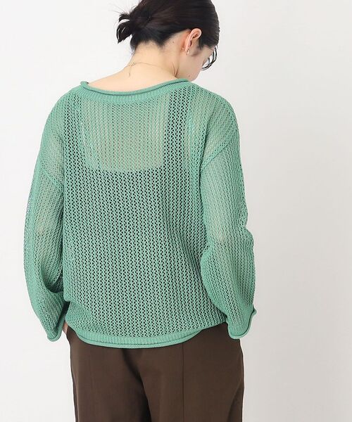 THE SHOP TK (ザ ショップ ティーケー )の「◆メッシュプルオーバー【手洗い可】(ニット/セーター・レディース・ベージュ/グリーン/ブラック・12/13)」の15枚目の写真