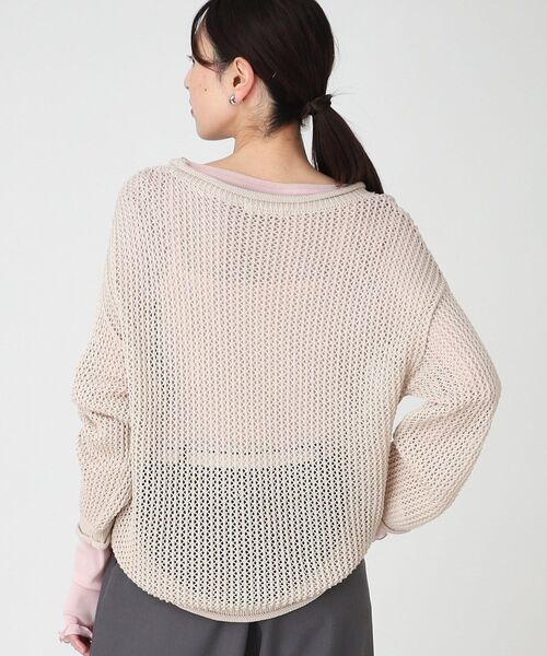 THE SHOP TK (ザ ショップ ティーケー )の「◆メッシュプルオーバー【手洗い可】(ニット/セーター・レディース・ベージュ/グリーン/ブラック・12/13)」の19枚目の写真