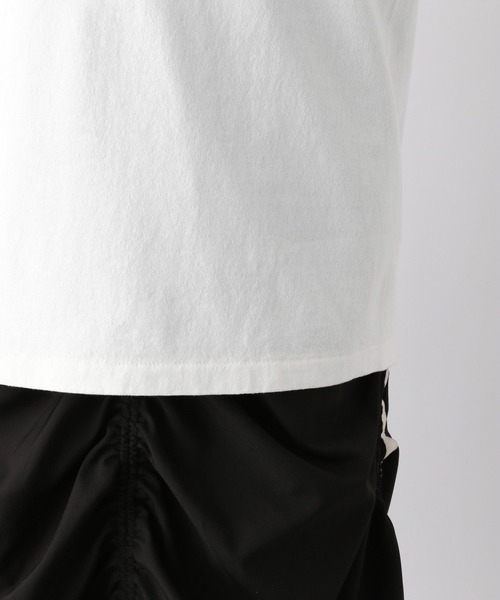 GOOD ROCK SPEED（グッドロックスピード）の「GOOD ROCK SPEED/リンガーコンパクトTシャツ（Tシャツ/カットソー・レディース・ネイビー/グリーン・FREE）」の4枚目の写真