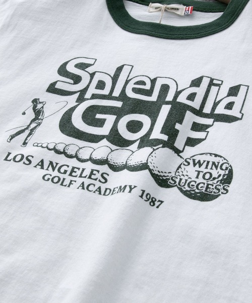 GOOD ROCK SPEED（グッドロックスピード）の「GOOD ROCK SPEED/リンガーコンパクトTシャツ（Tシャツ/カットソー・レディース・ネイビー/グリーン・FREE）」の6枚目の写真