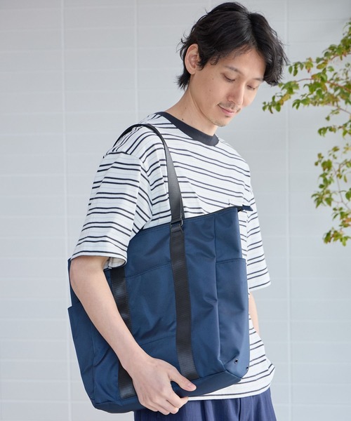 GLOBAL WORK（グローバルワーク）の「撥水マルチポケットZIPトート