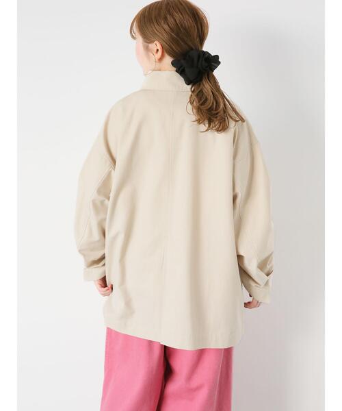 ehka sopo（エヘカソポ）の「袖ドロストステンカラーコート（その他アウター・レディース・カーキ/ベージュ・F）」の14枚目の写真