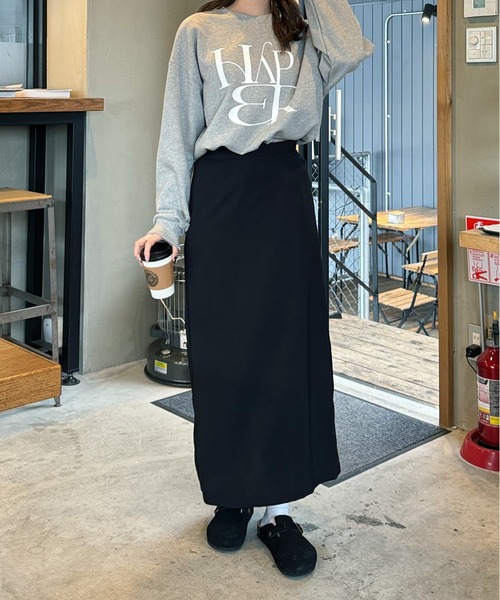 LE MORE（リモア）の「フロントロゴスウェット（スウェット・レディース・ネイビー/アイボリー/グレー/ブラウン・FREE）」の7枚目の写真