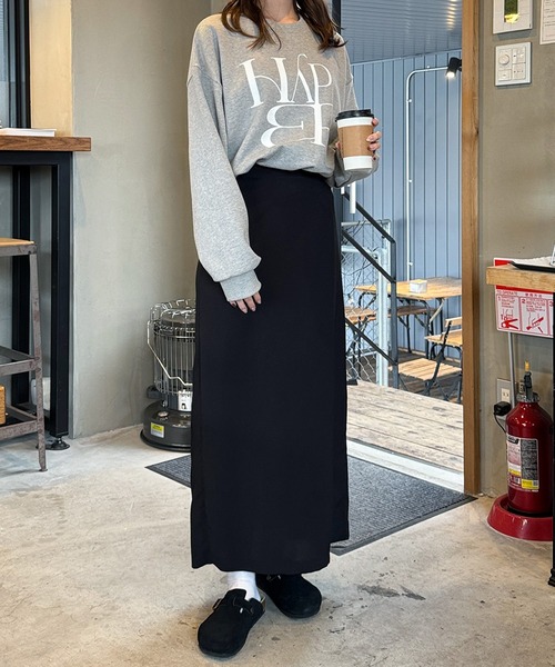 LE MORE（リモア）の「フロントロゴスウェット（スウェット・レディース・ネイビー/アイボリー/グレー/ブラウン・FREE）」の10枚目の写真