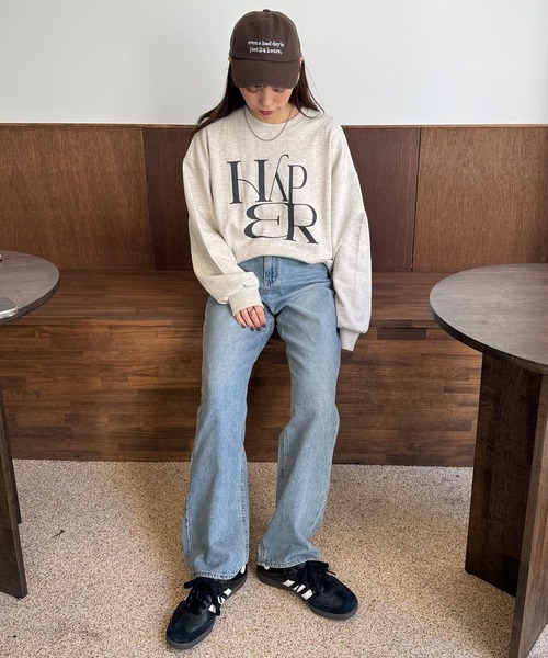 LE MORE（リモア）の「フロントロゴスウェット（スウェット・レディース・ネイビー/アイボリー/グレー/ブラウン・FREE）」の12枚目の写真