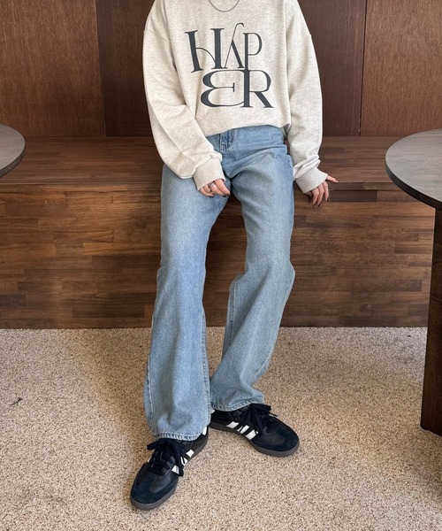 LE MORE（リモア）の「フロントロゴスウェット（スウェット・レディース・ネイビー/アイボリー/グレー/ブラウン・FREE）」の17枚目の写真