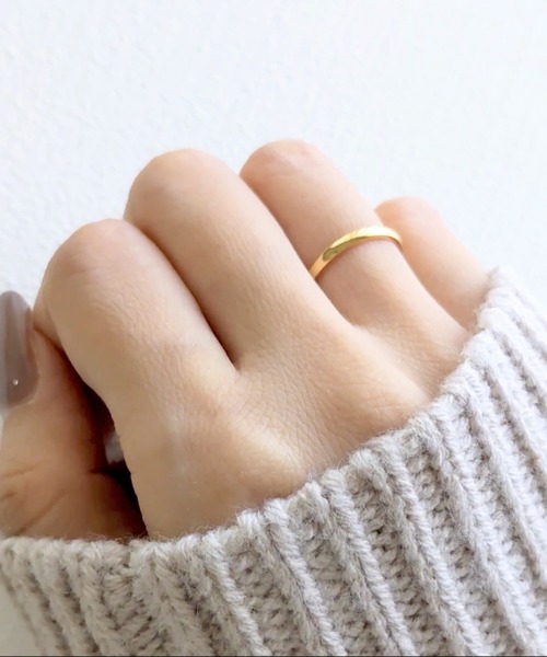 CERCA（チェルカ）の「KORIKO/≪金属アレルギー対応≫リング/指輪/サージカルステンレス/シンプル（リング・レディース・シルバー/ゴールド/ピンクゴールド・9号/1号/3号/5号/6号/11号/13号/15号/8号/7号）」の7枚目の写真