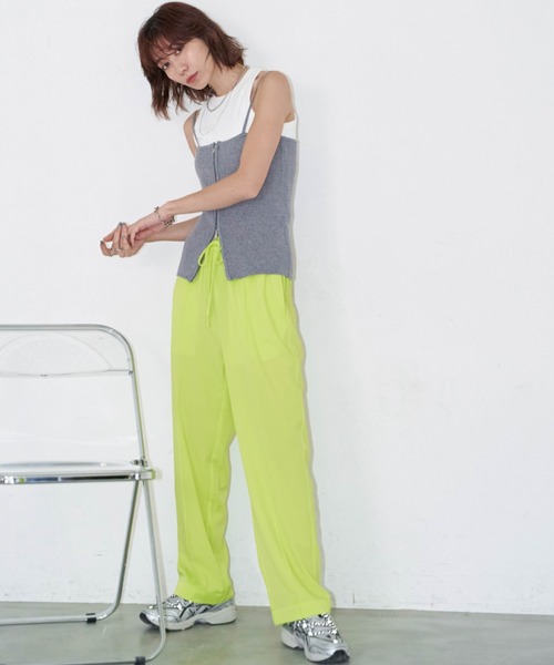 Auntie Rosa Holiday（アンティローザホリデー）の「カラーイージーパンツ / サイズ展開あり（その他パンツ・レディース・ライム/ピンク/オレンジ/ブラック/ブルー・SMALL/MEDIUM）」の11枚目の写真