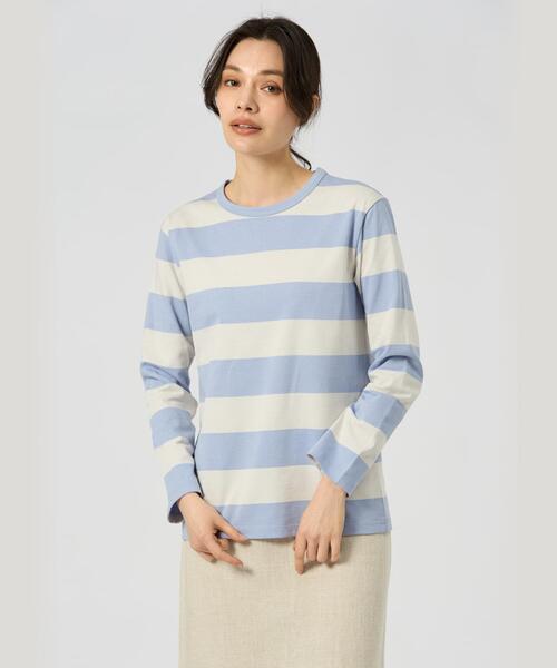 スン★アニエス・ベー　ボーダー ロングスリーブTシャツ 直営店買付☆agnes b. FEMME TS ボーダー ロングスリーブTシャツ
