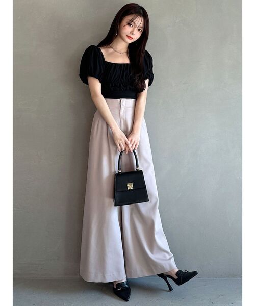 RESEXXY（リゼクシー）の「シフォンボリュームブラウス（シャツ/ブラウス・レディース・ブラック/イエロー/ホワイト/ピンク・FREE）」の15枚目の写真