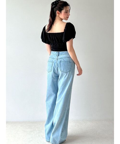 RESEXXY（リゼクシー）の「シフォンボリュームブラウス（シャツ/ブラウス・レディース・ブラック/イエロー/ホワイト/ピンク・FREE）」の12枚目の写真