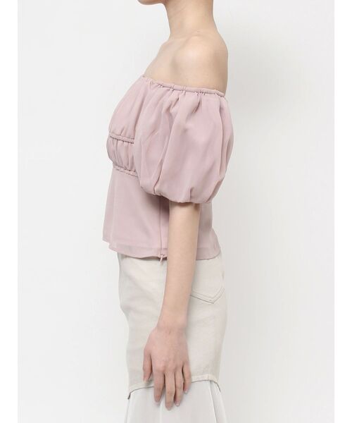 RESEXXY（リゼクシー）の「シフォンボリュームブラウス（シャツ/ブラウス・レディース・ブラック/イエロー/ホワイト/ピンク・FREE）」の11枚目の写真