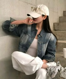 BEIDELLI | [BELLIDE MADE] ニュートロオーバーフィットデニムクロップドジャケット(デニムジャケット)