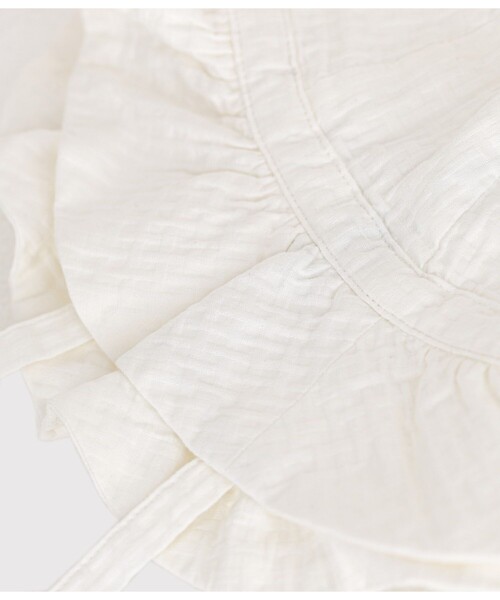 PETIT BATEAU（プチバトー）の「コットンクロシェ（ハット・キッズ・ホワイト・6MONTH/18MONTH/36MONTH）」の4枚目の写真