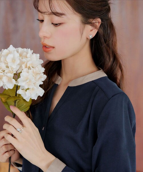 【洗える】クレリックシャツチュニック（シャツ/ブラウス）｜Tiaclasse（ティアクラッセ）