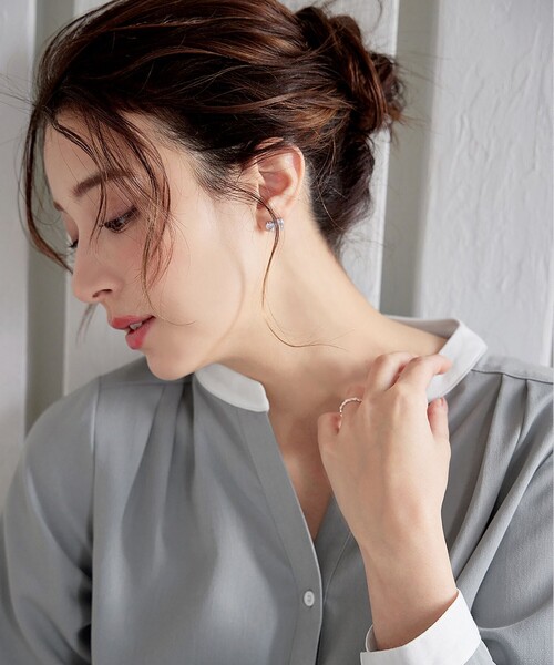 【洗える】クレリックシャツチュニック（シャツ/ブラウス）｜Tiaclasse（ティアクラッセ）