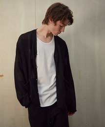 NUMBER (N)INE（ナンバーナイン）の「NUMBER (N)INE/ナンバーナイン SEE THROUGH STRIPED KNIT CARDIGAN（カーディガン/ボレロ・メンズ）」