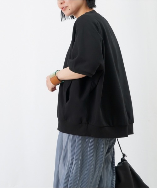 LUCA/LADY LUCK LUCA（ルカ/レディラックルカ）の「LC/LLL オーバースウェット / ポケット付き半袖スウェットプルオーバー（スウェット・レディース・オフホワイト/ブラック/ラベンダー/グレー・FREE）」の11枚目の写真