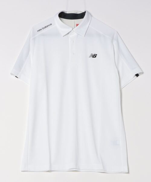 New Balance Golf(ニューバランスゴルフ)の「【new balance golf】ワッフル×チェック 半袖 カラーシャツ (MENS WORLD)(ポロシャツ・メンズ・ブラック/ブルー系その他3/ホワイト・MEDIUM/LARGE/X-LARGE/XX-LARGE)」の2枚目の写真