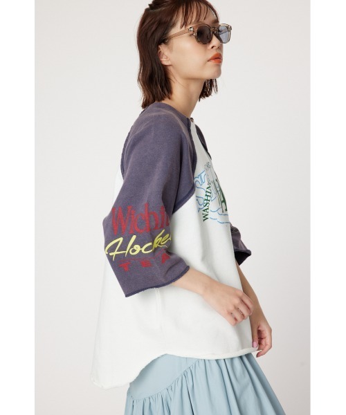 RODEO CROWNS WIDE BOWL(ロデオクラウンズワイドボウル)の「リメイクラグラントップス(スウェット・レディース・レディッシュグレー/ホワイト系その他/その他4・FREE)」の16枚目の写真